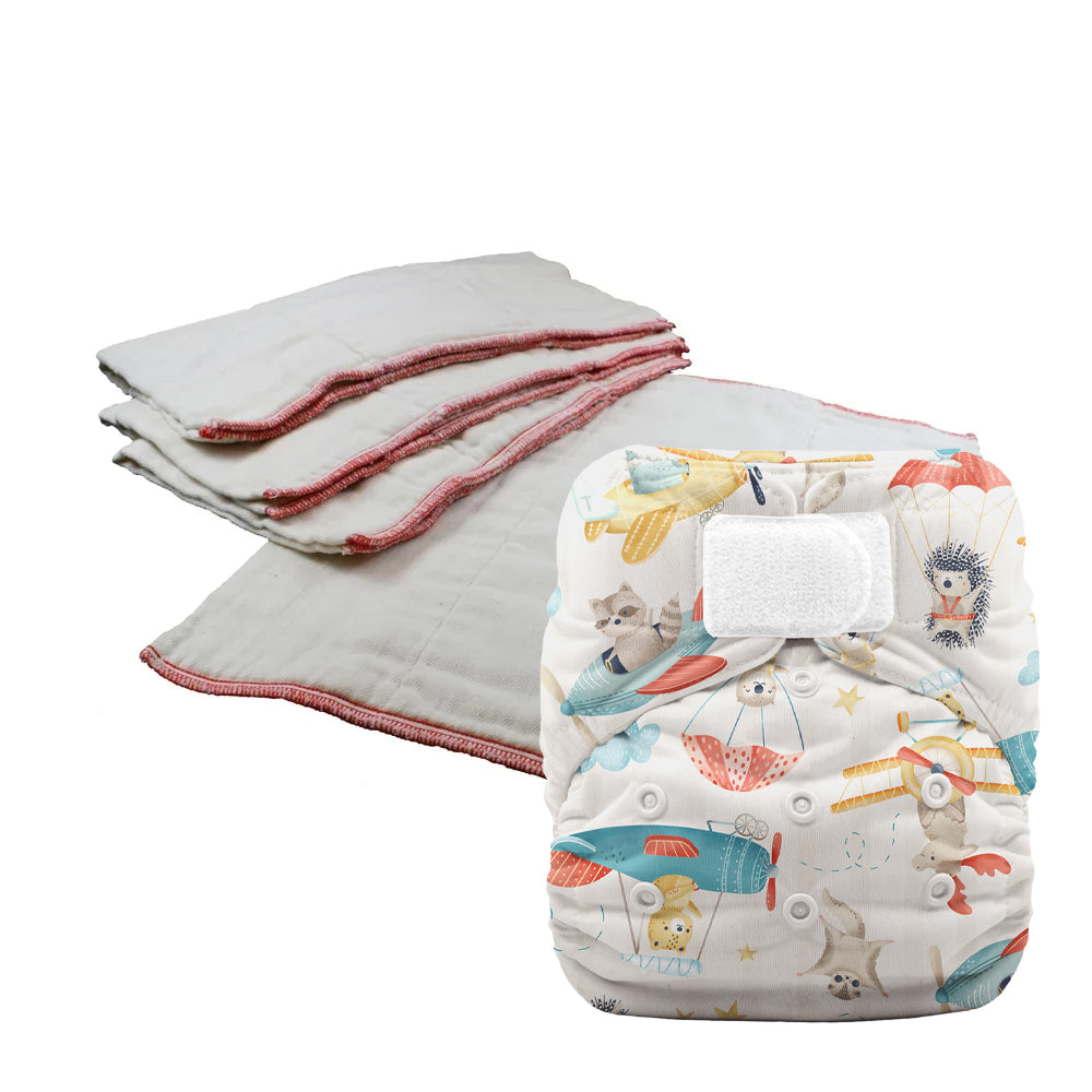 Better-Fit Prefold Trial Package with Thirsties Duo Covers