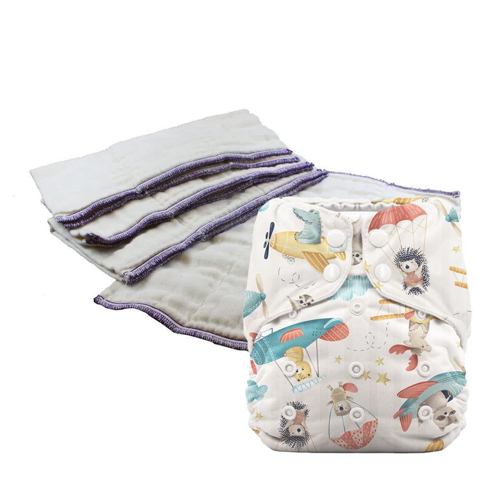 Better-Fit Prefold Trial Package with Thirsties Duo Covers
