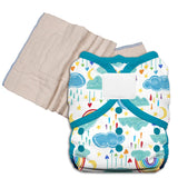 Unbleached Prefold Trial Package with Thirsties Duo Covers
