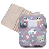 Unbleached Prefold Trial Package with Thirsties Duo Covers