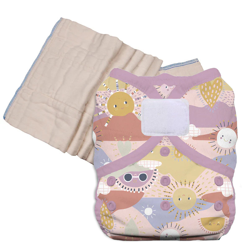Unbleached Prefold Trial Package with Thirsties Duo Covers