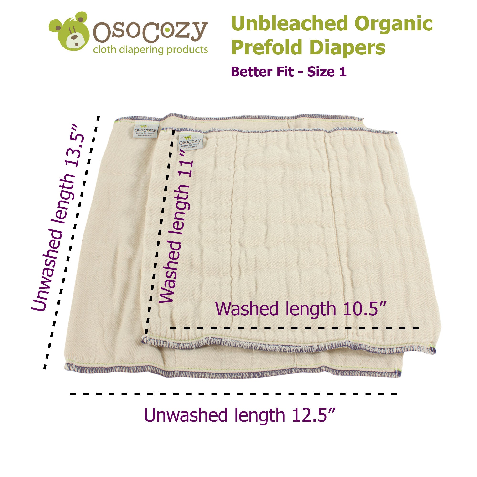 Shop OsoCozy Organic Prefolds Today! – - Main Image