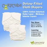 **NEW** Cozy Cubs Deluxe Interlock Fitted Diapers