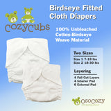 **NEW** Cozy Cubs Birdseye Fitted Diapers
