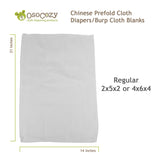 Osocozy Prefold Cloth Diapers for Burp Cloth Blanks & Cleaning Rags