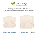 OsoCozy Two Size Fitted Cloth Diaper