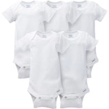 Gerber Short Sleeved Onesies  - White