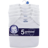 Gerber Short Sleeved Onesies  - White