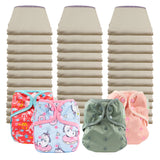 Better Fit Economy Prefold Diaper Packages with OsoCozy One Size Covers
