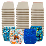 Better Fit Economy Prefold Diaper Packages with OsoCozy One Size Covers