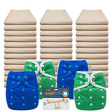 Unbleached Flat Economy Packages with OsoCozy One Size Covers