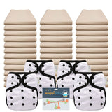 Unbleached Flat Economy Packages with OsoCozy One Size Covers