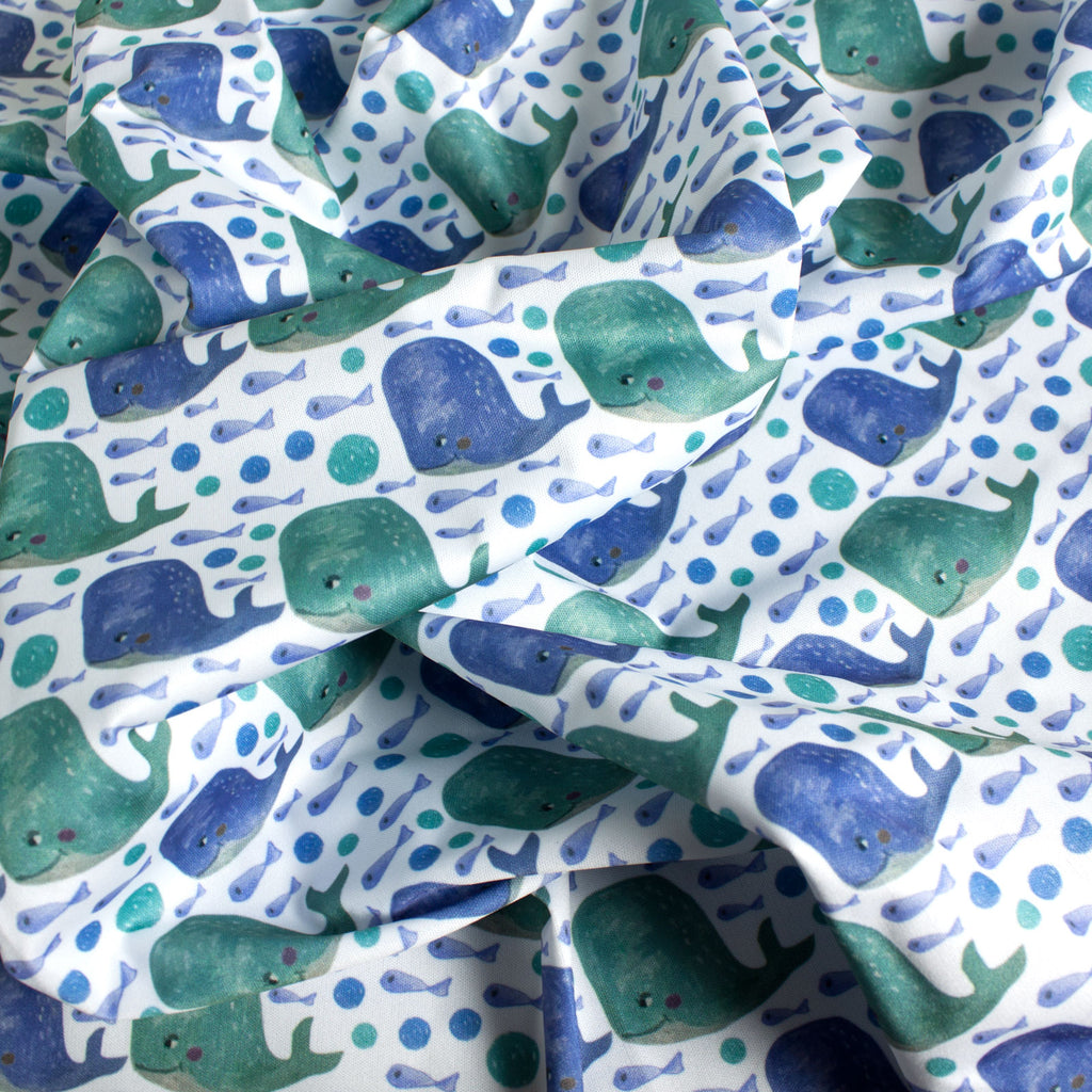 PUL Fabric, Poly-Urethane Laminated Fabric, waterproof fish-by the