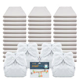 Bleached Flat Economy Packages with Thirsties Duo Covers