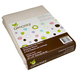 OsoCozy Flat Diapers (6 pk)