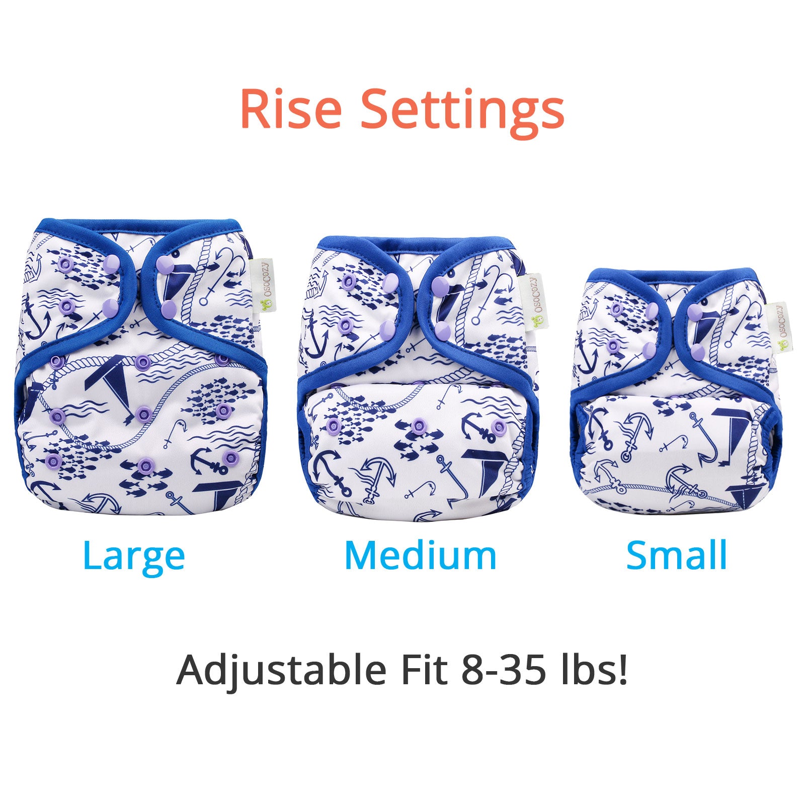 OsoCozy One Size Diaper Covers (835 lbs)