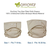 OsoCozy Two Size Fitted Cloth Diaper